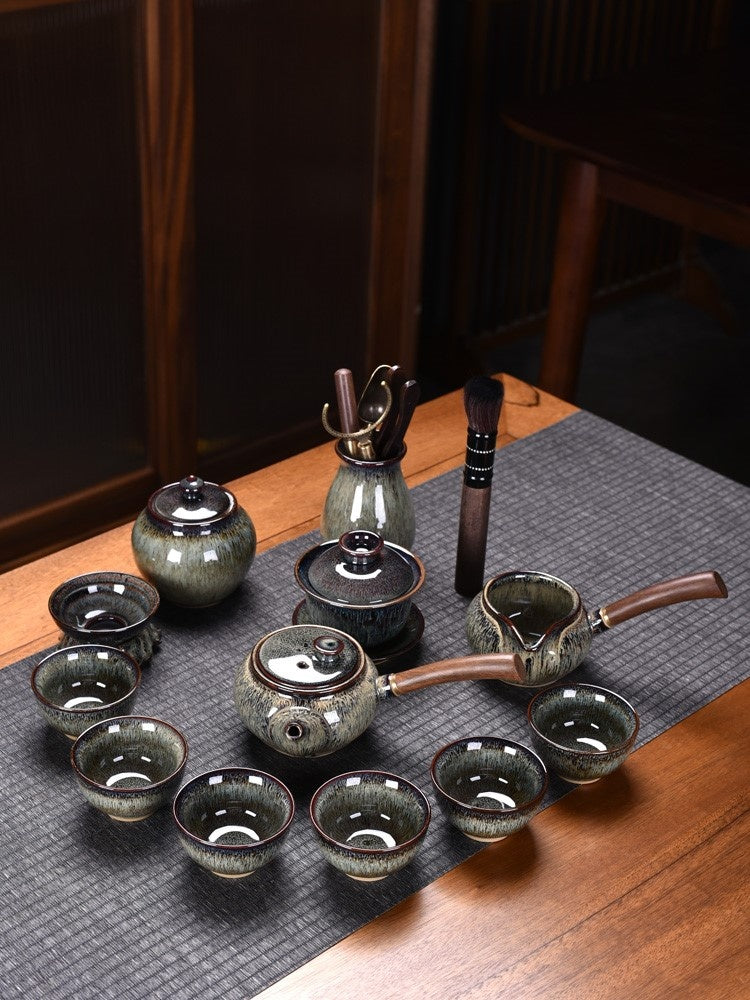 Flambe Jian Ware Kung Fu Tea Set Suit