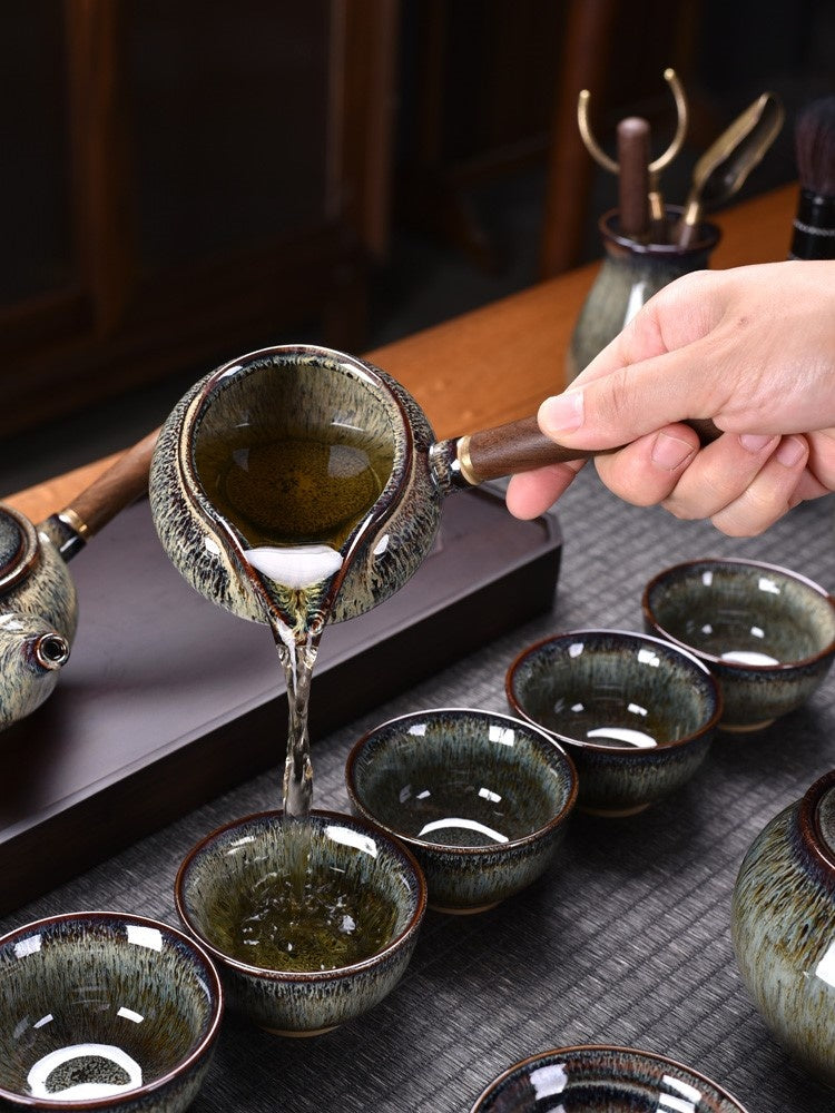 Flambe Jian Ware Kung Fu Tea Set Suit