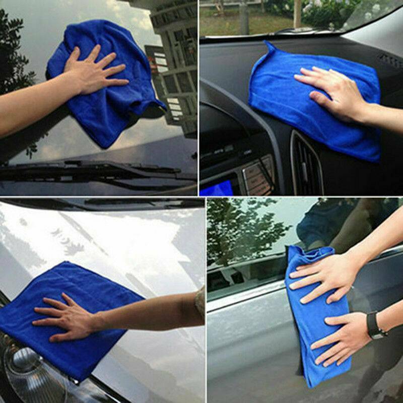 50x Large Microfiber Cleaning Cloths – Soft Car Detailing Towels