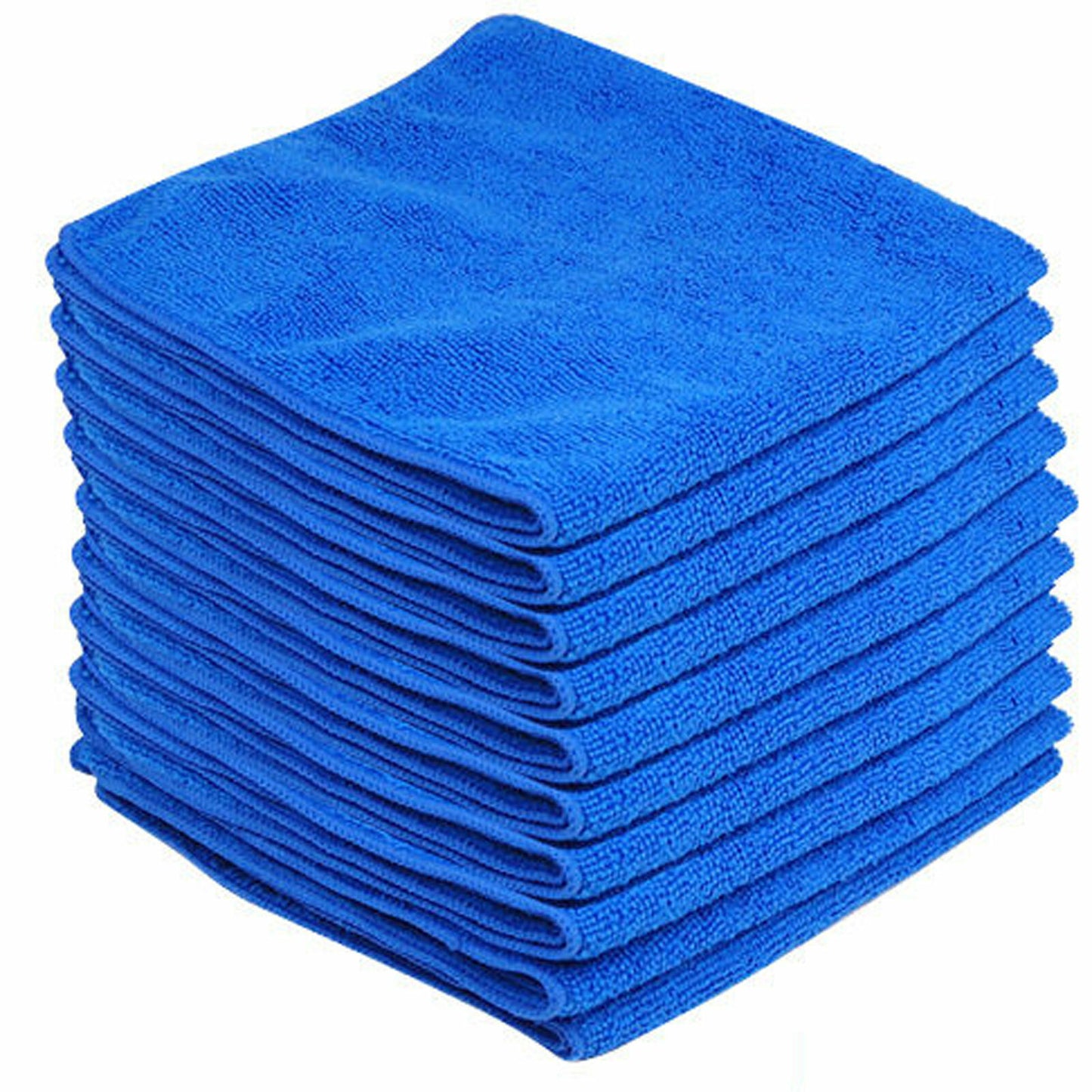 50x Large Microfiber Cleaning Cloths – Soft Car Detailing Towels