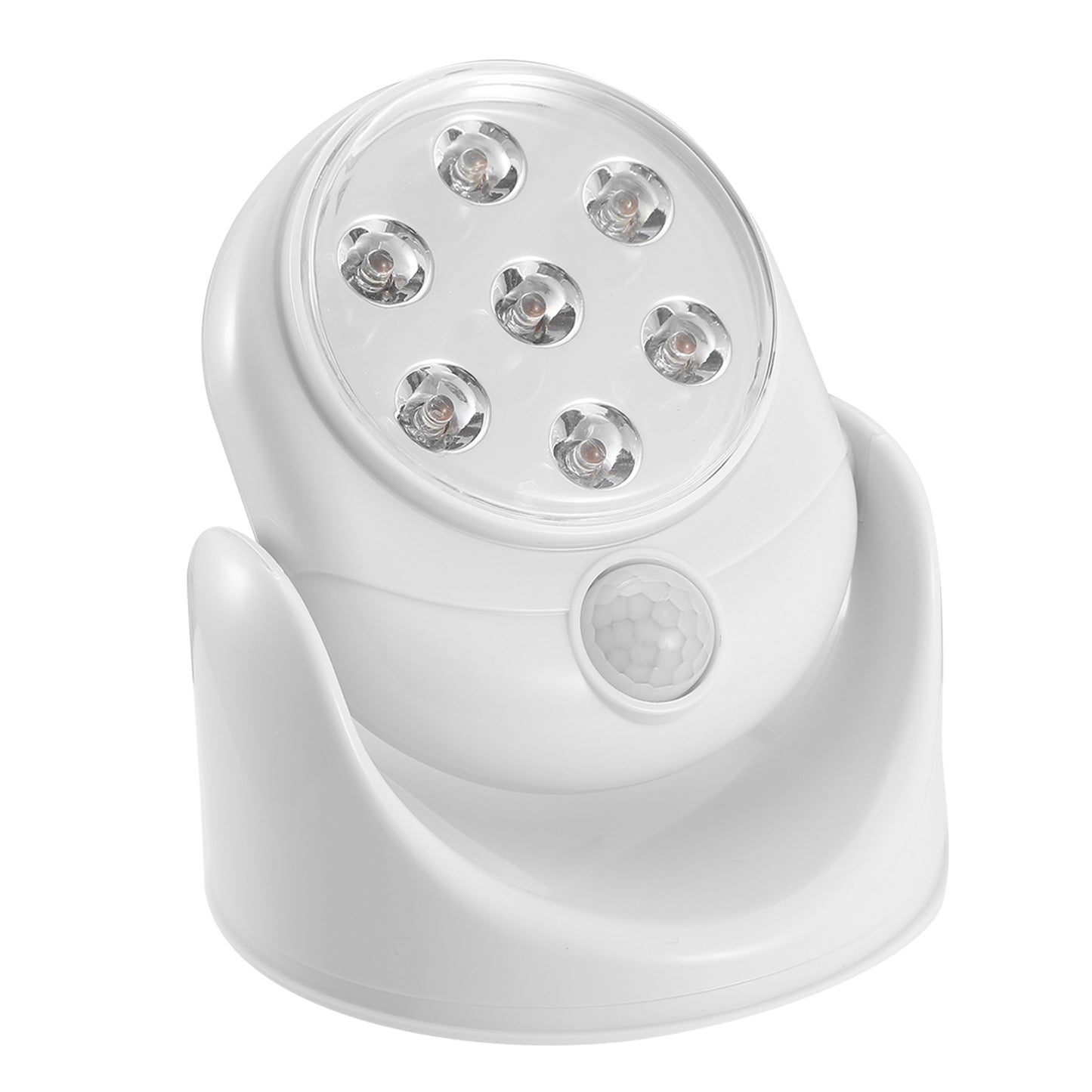 1Pc Wireless LED Spotlight Night Lamp 360 Degree Rotatable With 90 Degree Motion Sensor Battery Operated With 23ft Sensing Range For Closet Bathroom