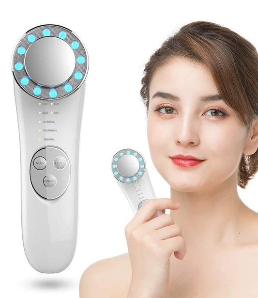 7-in-1 Facial Massager & Lifting Machine – Skin Tightening & High-Frequency Care