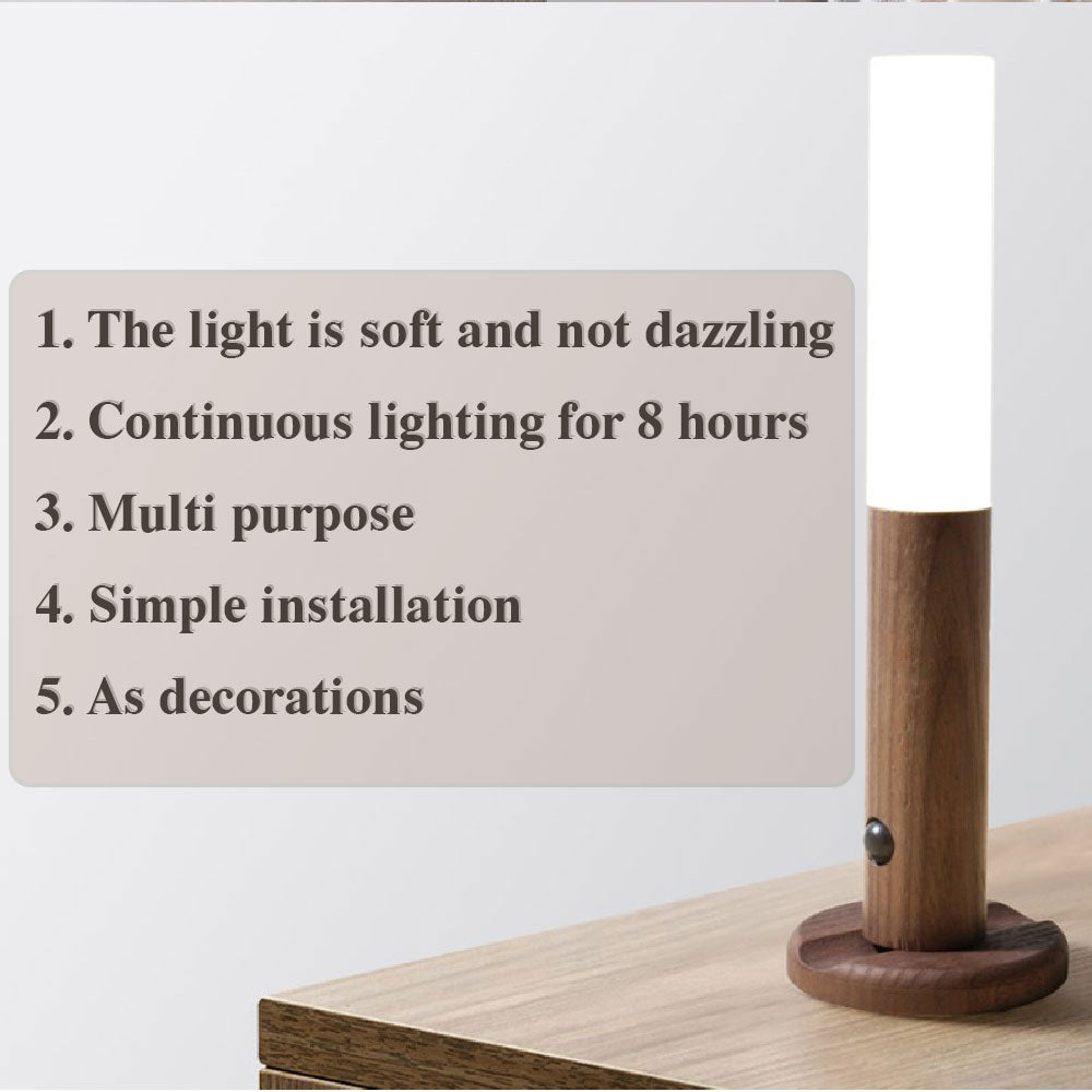 Auto LED USB Magnetic Wireless Night Light – PIR Motion Sensor Wall & Cabinet Lamp
